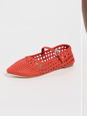 Staud Nell Crochet Mary Jane | Wild Poppy | Size: EU 39